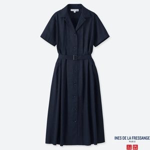 Ines De La Fressange black cotton dress